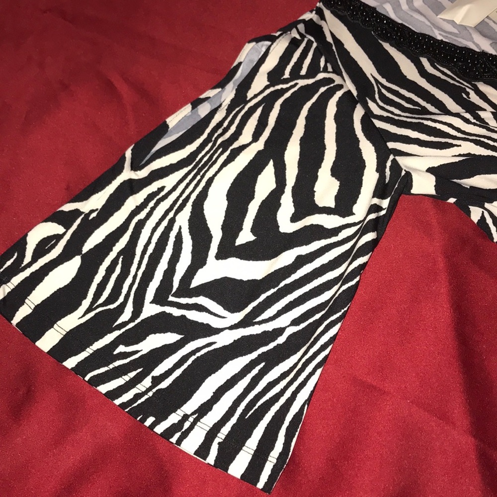 Boston Proper Zebra Beaded Top - Picture 5 of 8